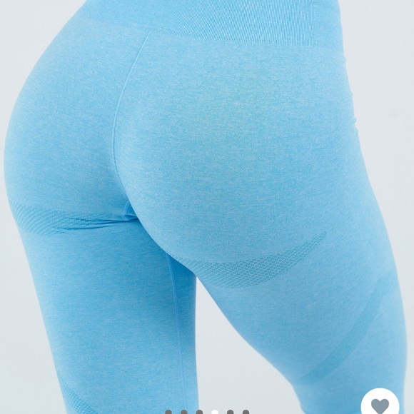 TLF React Seamless Gym Leggings, Navy Heather, size Small. New without tags. - Picture 6 of 9